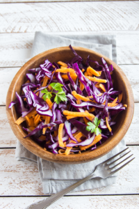 Shredded Veggie Slaw with Celery Seed Vinaigrette