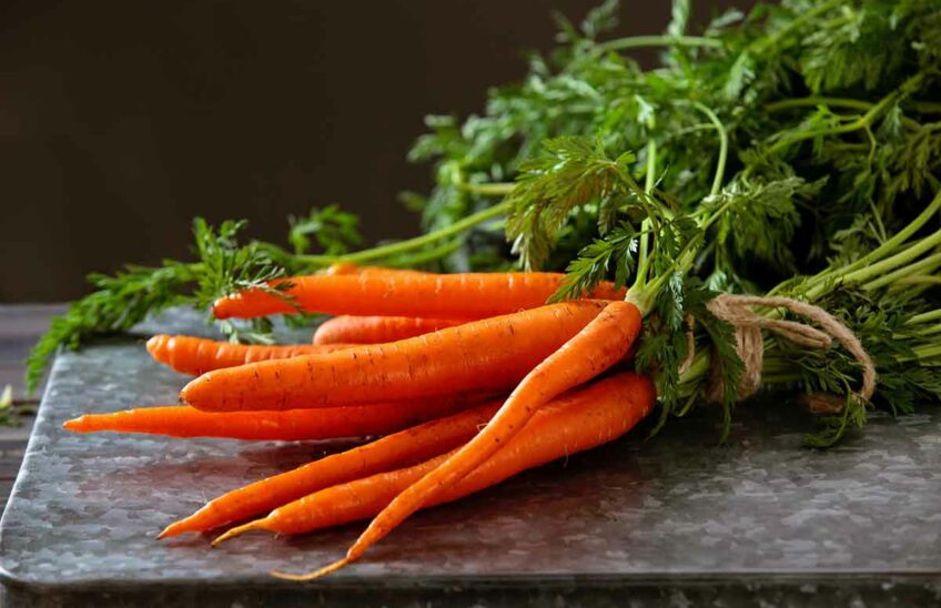 A bundle of carrots